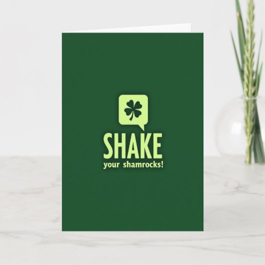 Carte de Fun Shake Your Shamrocks (Devant)