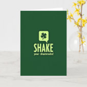Carte de Fun Shake Your Shamrocks (Fleur jaune)