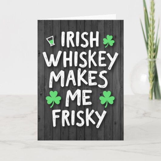 Carte de Fun Whiskey Shamrock (Devant)