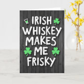 Carte de Fun Whiskey Shamrock (Fleur jaune)