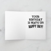 CARTE DE FUNNY DE NAISSANCE CAT (Intérieur)