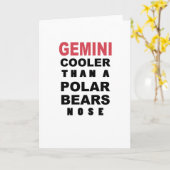 Carte de Funny Gemini (Fleur jaune)