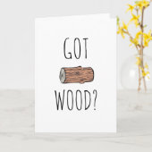 CARTE DE FUNNY GOT WOOD BOYFRIEND CARTE D'ANNIVERS (Fleur jaune)