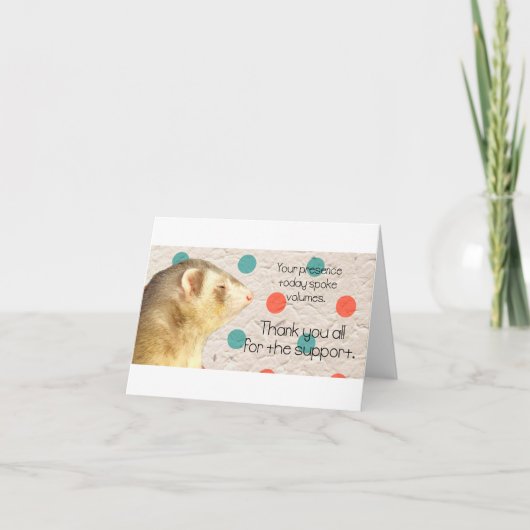 Carte de furet de Merci (Devant)