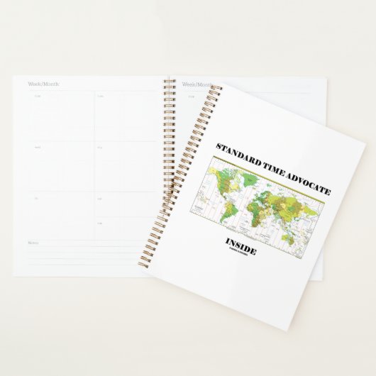 Carte de fuseau horaire standard (Devant avec enveloppe)