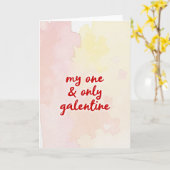 Carte de Galentine unique (Fleur jaune)