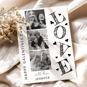 Carte de Galentines Day Moderne Amour 3 Photos