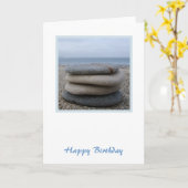 Carte de galets (Fleur jaune)