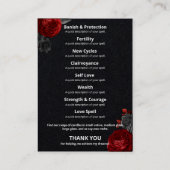 Carte De Gamme De Produits Noirs Sur Lune (Dos)