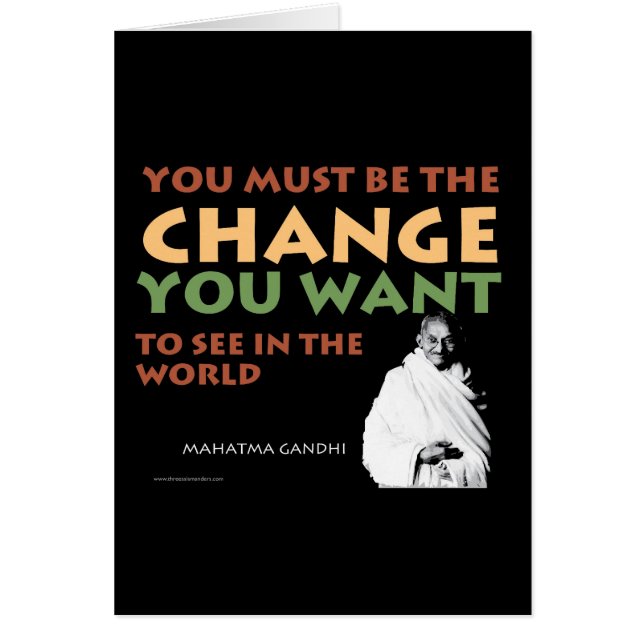 Carte de Gandhi (Devant)