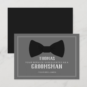 Carte de garçon d'honneur 'Suit Up' - Tenue de soi