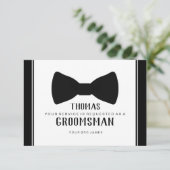 Carte de Garçon d'Honneur - Tux Black Tie (Debout devant)