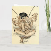Carte de garçon fée lapin (Dos)