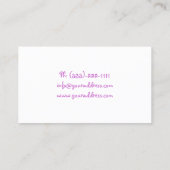 Carte de garde d'enfants et de garde d'enfants (Dos)