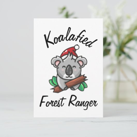 Carte de garde forestier Koalafied (Debout devant)