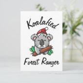 Carte de garde forestier koalifié (Debout devant)