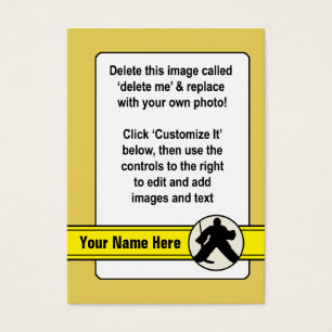 Carte de gardien de but de hockey personnalisable