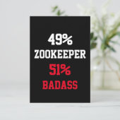 Carte de gardien de zoo badass (Debout devant)