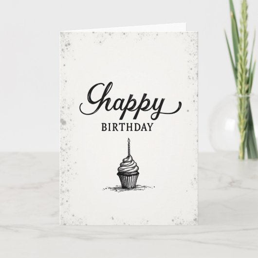 Carte de gâteau à bougie douce (Devant)
