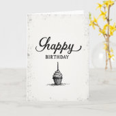 Carte de gâteau à bougie douce (Fleur jaune)