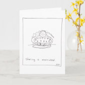 Carte de gâteau d'anniversaire (Fleur jaune)