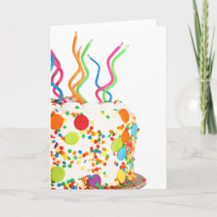Carte de gâteau d'anniversaire