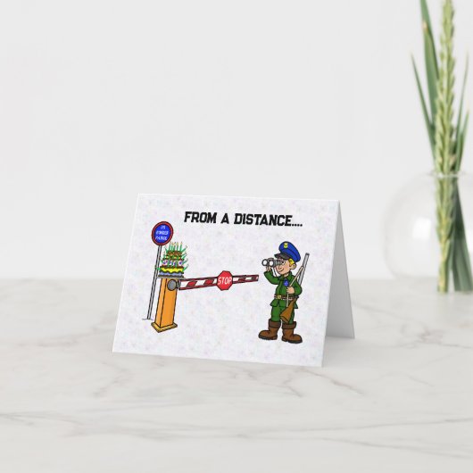 Carte de gâteau d'anniversaire à la frontière amér (Devant)