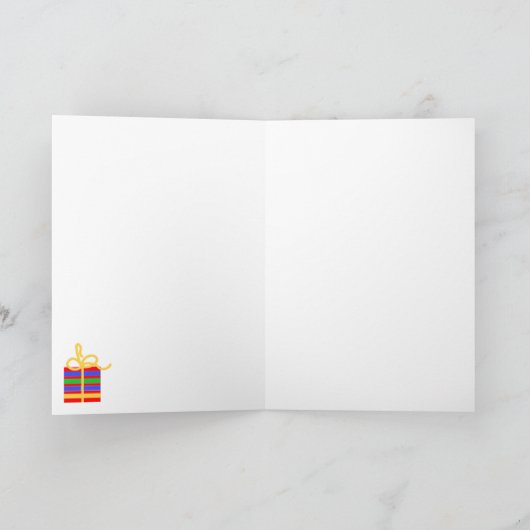 Carte de gâteau d'anniversaire Chalkboard (Intérieur)