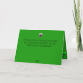 Carte de gâteau d'anniversaire de la Saint-Patrick (Dos)