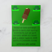 Carte de gâteau d'anniversaire de la Saint-Patrick (Intérieur)
