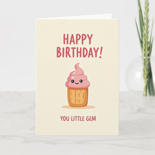 Carte de gâteau d'anniversaire doux (Devant)
