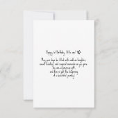 Carte de gâteau d'anniversaire personnalisée 1s An (Dos)