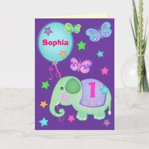 Carte de gâteau d'anniversaire personnalisée pour