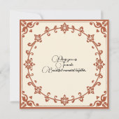 Carte de gâteau d'anniversaire rétro - Design flor (Dos)