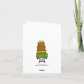 Carte de gâteau d'anniversaire vintage (Dos)