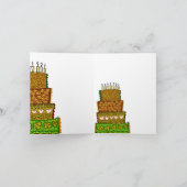 Carte de gâteau d'anniversaire vintage (Intérieur)