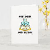 Carte de gâteau de célébration festive (Fleur jaune)