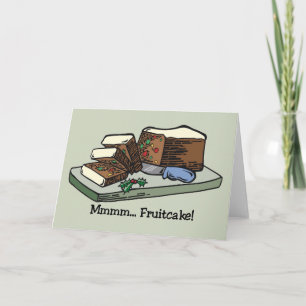 Carte de gâteau de fruits secs