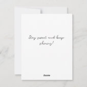 Carte de gâteau de la forêt noire (Dos)