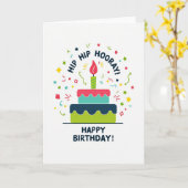 Carte de gâteau fantaisiste festive (Fleur jaune)