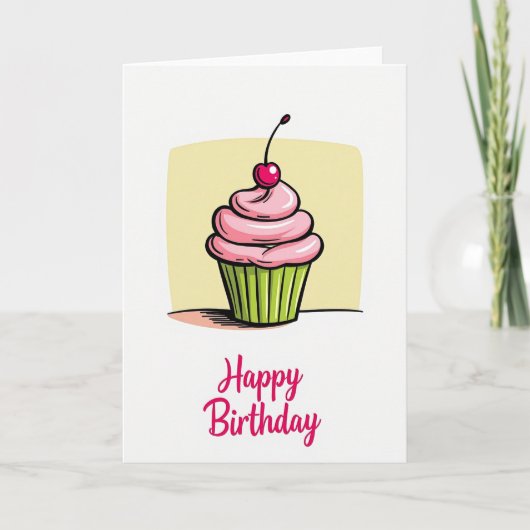 Carte de gâteau glacé joyeux (Devant)