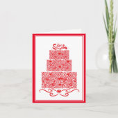 Carte de gâteau mariage (Devant)