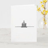 Carte de gâteau minimal de célébration (Fleur jaune)