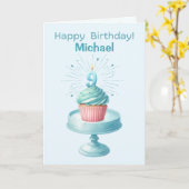 Carte de gâteau personnalisée 9e anniversaire (Fleur jaune)