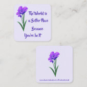 Carte de générosité : "Le monde est un meilleur en (Devant / Derrière)