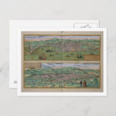 Carte de Gênes et Florence, de 'Civitates Orbis T (Devant / Derrière)