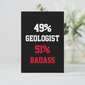 Carte de géologue badass (Debout devant)
