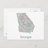 Carte de Géorgie (Devant / Derrière)