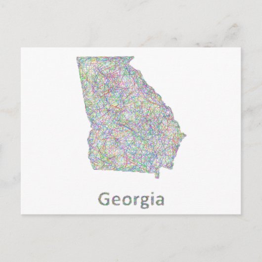 Carte de Géorgie (Devant)