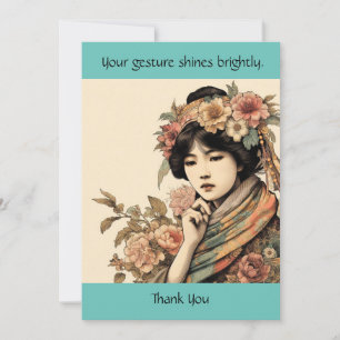 Carte de geste lumineux Merci
